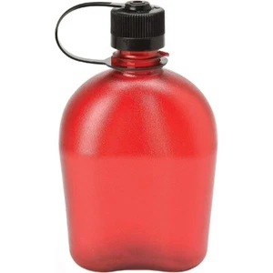Nalgene Sustain 32oz Oasis Canteen Bottle (RED) Narrow Mouth Recycled Reusable - Picture 1 of 2