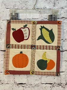 Autumn / Fall Hand made Appliqué Wall Hanging 13"X13" - Picture 1 of 8