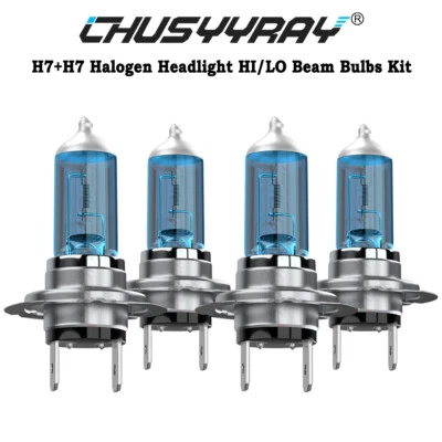 Faros halógenos para BMW 320i 2013-2014 2015 2016 2017 4x H7+H7 55W Foto 1 de 4