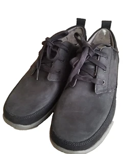 Skechers Black Leather Dress Casual Lace Ups Size 8 Relaxed Fit Mens Shoes - Picture 1 of 6