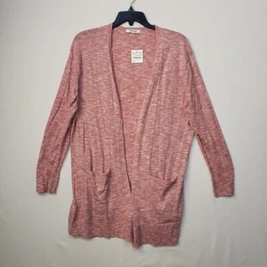 Madewell Pullover Damen SMALL rosa vorne offen Cardigan lang Classicore NEU - Bild 1 von 6