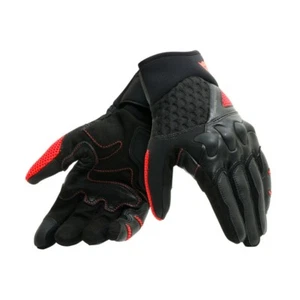 Guantes Moto Dainese X-Moto Negro Rojo Primavera Verano Perforados Certificados - Imagen 1 de 1