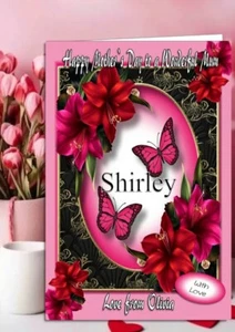 Personalised Mothers day card Birthday card mum nana grandma mother mam - Picture 1 of 2