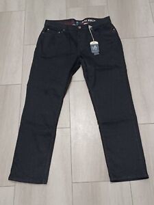 Nat Nast Jeans Mens Size 36x32 Black Denim Dark Wash Straight Fit