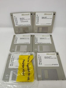 Vintage Software: Microsoft Word 1983-1991 for Windows, 6 Disk set - Picture 1 of 8