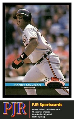 1991 Stadium Club #80a Randy Milligan Baltimore Orioles Extra 35% Off 4+ - Image 1 of 2
