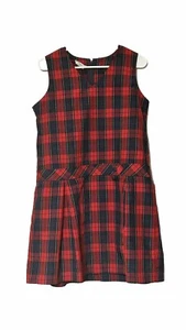 Dennis Uniform Jumper Girls Sz G 16 Dress Red Plaid - Picture 1 of 3