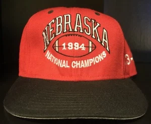 Nebraska Cornhuskers NCAA Football 1994 National Champs Fitted Hat Cap Adult 7 - Picture 1 of 7