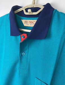 Polo homme vintage Big Mac 2XLT vêtements de travail JC Penney USA 2XL grand coton