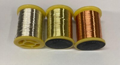 Fly Tying Wire - Copper, Gold, Silver in fine...