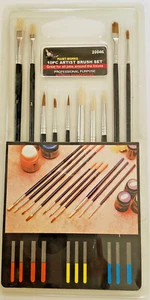 10 Piece ARTIST Brush Set By ASC ~ Professional Purpose ~ 20046 Paint Works - Picture 1 of 4