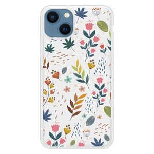 Coque en silicone renforcé imprimée compatible Apple iPhone 13 Fleurs colorées - Photo 1 sur 6
