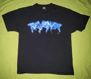 Revenge Storm Lightning Anarchy Metal LARGE Shirt Punk Metal Hip Hop  - Bild 1 von 11