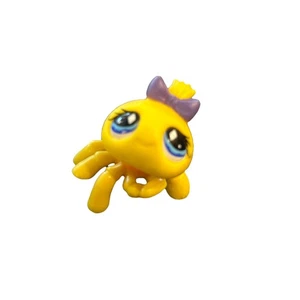 Littlest Pet Shop Spider Giallo Occhi di Diamante 593 Autentico Lps - Foto 1 di 4
