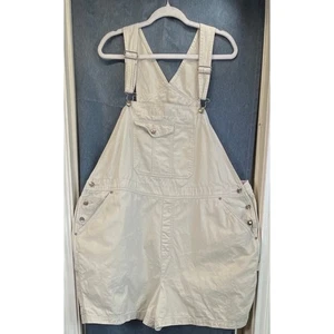 VTG Cherokke Womens 24W White Beige Summer Classic Shorts Overalls Beach - Picture 1 of 8
