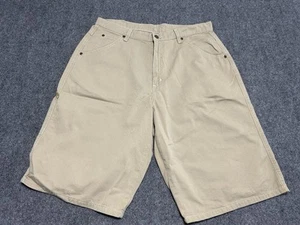 Pantalones Cortos Polo Jeans Company Para Hombre Caqui 5 Bolsillos Gamuza Carpintero Talla 34 Y2K Nuevos Sin Etiquetas - Imagen 1 de 4