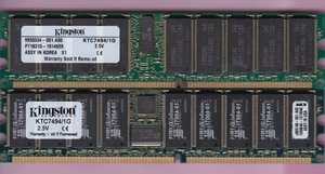 2GB 2x1GB PC2100R DDR-266 ECC REG KINGSTON KTC7494/1G SERVER RAM MEMORY KIT DDR1 - Picture 1 of 2