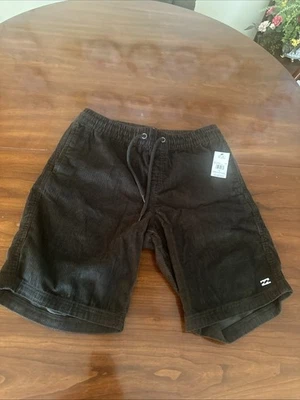 Pantalones Cortos de Pana Billabong Mike Cintura Elástica Informales Verde Oliva Para Hombres Pequeños Nuevos con Etiquetas Foto 1 de 4