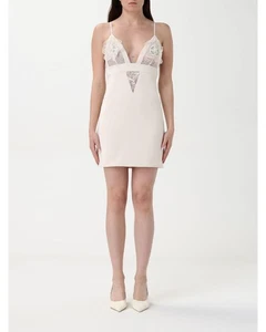 Elisabetta Franchi Lace Mini Dress with Floral Appliqus Women Butter Dresses - Picture 1 of 10