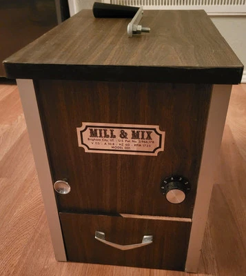 Mill & Mix Wheat Grain Flour Stone Grinder w/ Manual Grind Handle - Works Great - Image 1 of 4