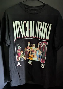 Naruto Shippuden Ripple Junction Jinchuriki T-Shirt Black Size Large - Picture 1 of 6
