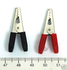 10pairs Alligator Clip set 35x14mm 5A 250V Soldering Type DK #3004 Taiwan  - Picture 1 of 3