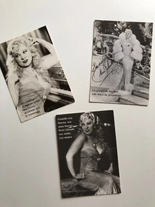 Mae West - Tres tarjetas postales / postcards - Picture 1 of 2