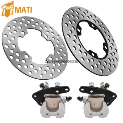 Pinzas de freno delanteras y rotores de freno para Yamaha Big Bear 400 Bruin 350 YFM400 350 Foto 1 de 4