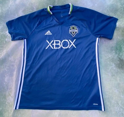Vintage Adidas MLS Seattle Sounders FC Men's Jersey Size L. - Image 1 of 4