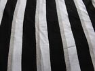 Fabric x 2 one plain black & one black/gold/white strips measurements in details