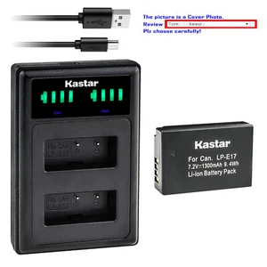 Kastar Battery LLD2 USB Charger for Canon LP-E17 Canon EOS 200D EOS 250D Camera - Picture 1 of 10