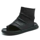 Mens Roman Walking Leather Slingbacks Summer Casual Sandals Shoes Ring Toe