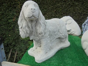 Large Spaniel Dog Concrete garden ornament - Picture 1 of 24