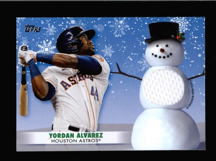 YORDAN ALVAREZ 2021 TOPPS WALMART HOLIDAY MEGA USED JERSEY RELIC BC4061 - Image 1 of 1