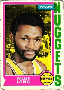 WILLIE LONG 1974-75 Topps Basketball #202  READ FOR $1 PROMO RULE  B17R4S22P2