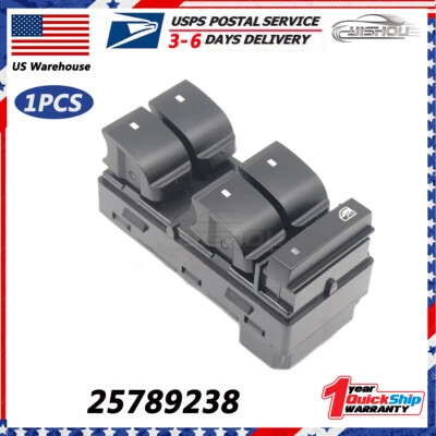 21066810 Interruptor de ventana eléctrica izquierda Driver Master para 07-10 Saturn Outlook 1S15843 Foto 1 de 4