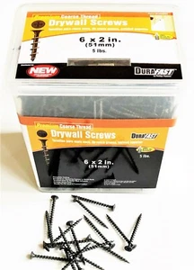 5LBS DURA FAST 2" DRYWALL SCREWS PHILLIPS COARSE THREAD BUGLE HEAD #41236 - Picture 1 of 1