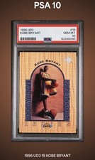 1996 UD3 UPPER DECK HARDWOOD PROSPECTS #19 KOBE BRYANT PSA 10 GEM MINT ROOKIE