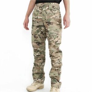 Tactical Camo Pants Trousers Military Training Anti Splash Combat Army Hunting