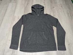 Candy & Caviar Hoodie Womens Size L Gray Wool Knit - Picture 1 of 7