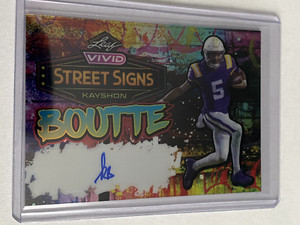 Kayshon Boutte 2023 Leaf Vivid Street Signs Auto /10