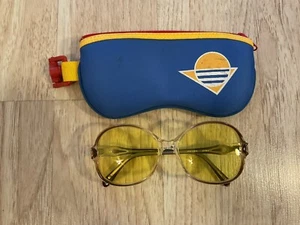 Gafas de sol vintage PV-380 3184 lentes amarillas Hong Kong - Imagen 1 de 7