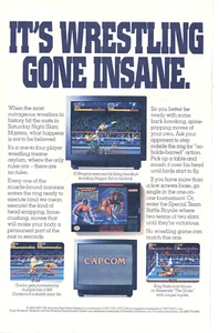 1994 SATURDAY NIGHT SLAM MASTERS SNES Video Game Promo PRINT AD WALL ART - Picture 1 of 4