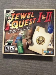 Jewel Quest I & II Solitaire PC Rom Software CD - Afbeelding 1 van 5