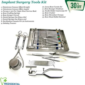 Sortiment an chirurgischen Implantatchirurgie Werkzeuge Kit Knochentransplantation Sinuslifting Instrumente - Bild 1 von 18