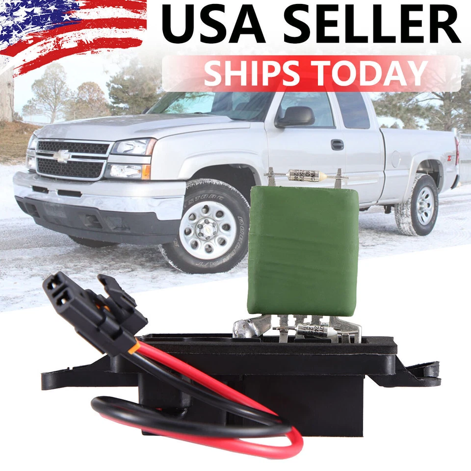 A/C Heater Blower Motor Resistor Fan Speed Control for Chevy Silverado 2500 1500 - Image 1 of 4