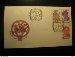 Prague 1980 Lion Feline Cat Cancel Cover Czechoslovakia Feline Cat Of Prey - Picture 1 of 1