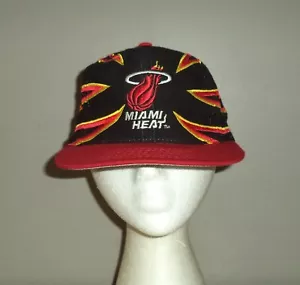 Miami Heat Drew Pearson The Claw Black Snapback Hat Vintage 1990s 90s - Bild 1 von 9
