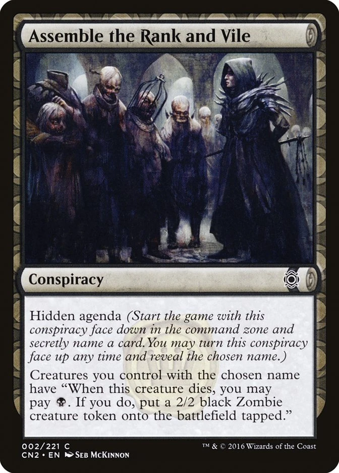 1x Assemble the Rank and Vile *FOIL* - NM Conspiracy: Take the Crown - Image 1 of 1