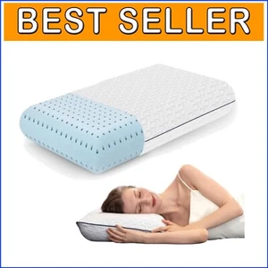 Cooling Gel Memory Foam Pillow - Standard Size Orthopedic Support, Firm Comfort - Picture 1 of 11